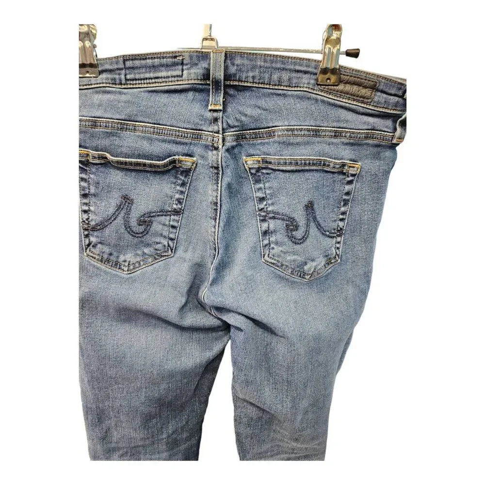 AG Adriano Goldschmied Straight Raw Hem Ankle Jeans size 28 - Picture 3 of 10